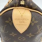 Louis Vuitton Monogram Speedy 25 Mini Boston Bag Brown Gold — view 5