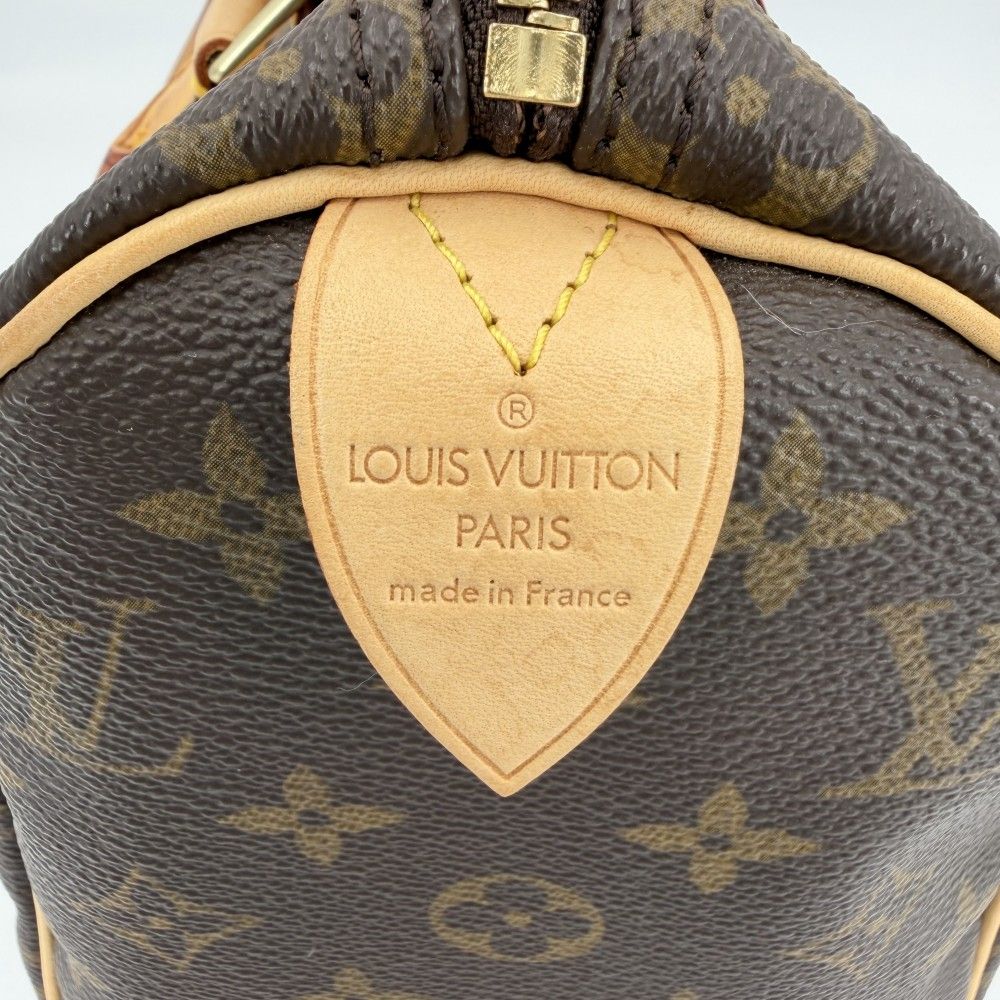 Louis Vuitton Monogram Speedy 25 Mini Boston Bag Brown Gold — view 5