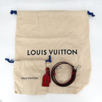 Louis Vuitton 2-Way Square Shoulder Bag Crossbody Taurillon Leather Red Silver — view 9