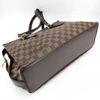 Louis Vuitton Tote Damier Chelsea Handbag Shoulder Brown Gold — view 3