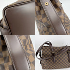 Louis Vuitton Tote Damier Chelsea Handbag Shoulder Brown Gold — view 7