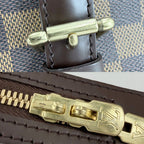 Louis Vuitton Tote Damier Chelsea Handbag Shoulder Brown Gold — view 9