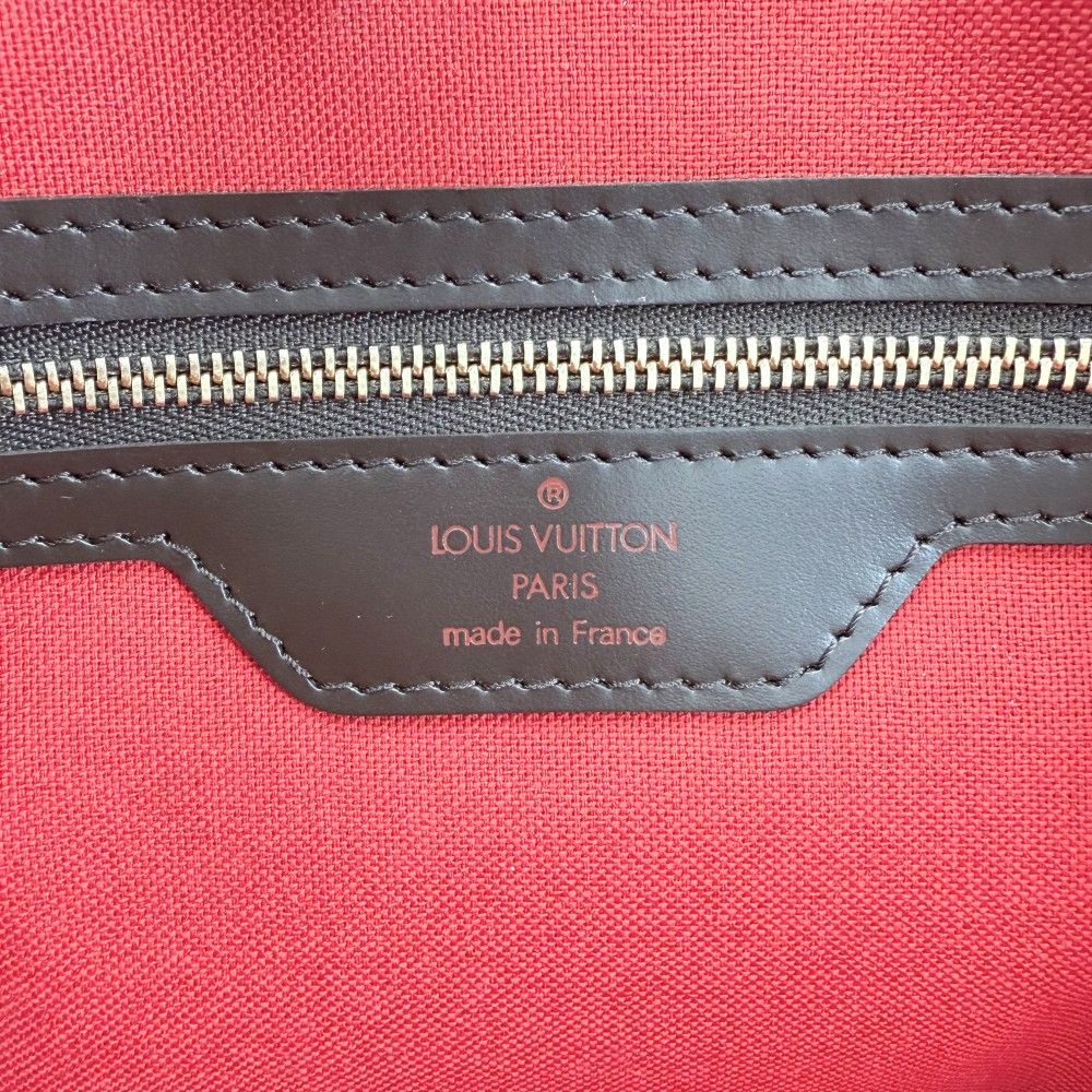 Louis Vuitton Tote Damier Chelsea Handbag Shoulder Brown Gold — view 5