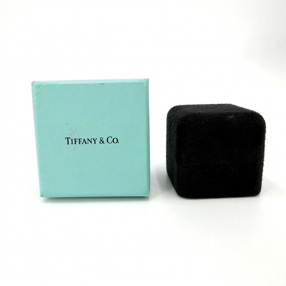Tiffany & Co Ring Atlas Open Heart 18k WG White Gold Diamond