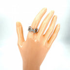 Tiffany & Co Ring Atlas Open Heart 18k WG White Gold Diamond
