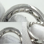 Tiffany & Co Ring Atlas Open Heart 18k WG White Gold Diamond