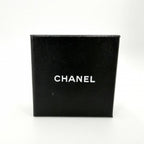 Chanel Earrings CC Logo Rhinestone Silver — view 7