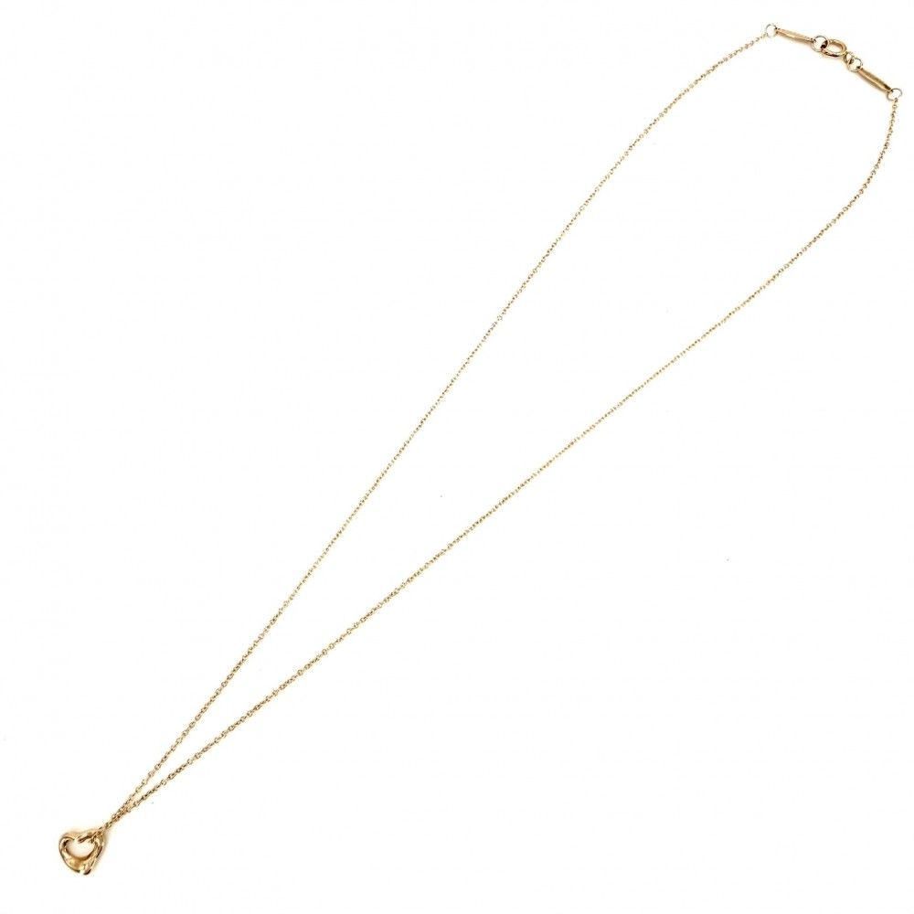 Tiffany & Co Necklace Elsa Peretti Open Heart 18k PG Gold — view 6