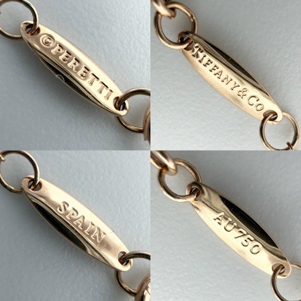 Tiffany & Co Necklace Elsa Peretti Open Heart 18k PG Gold — view 4