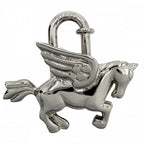 Hermes Key Holder Cadena Charm Pegasus Silver — view 2