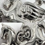 Hermes Key Holder Cadena Charm Pegasus Silver — view 5