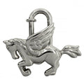 Hermes Key Holder Cadena Charm Pegasus Silver