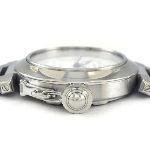 Cartier Watch Pasha C White Dial Date Luminous Index Hands SS Automatic Winding — view 2