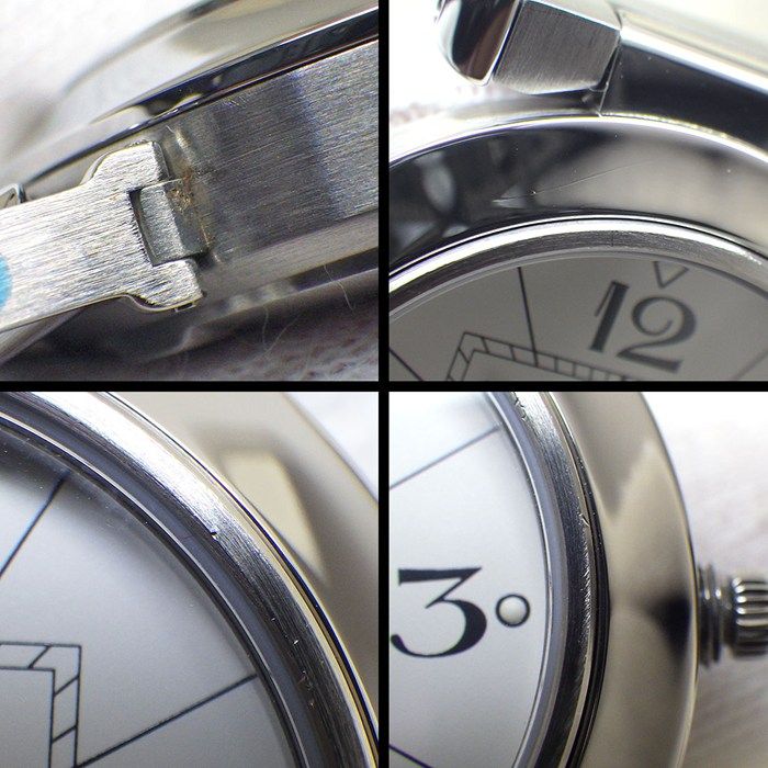 Cartier Watch Pasha C White Dial Date Luminous Index Hands SS Automatic Winding — view 7
