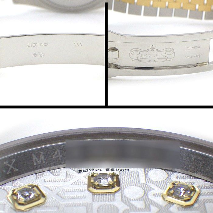Rolex Watch Datejust Roulett 10 Points Diamond Index Silver Computer Dia Date — view 5