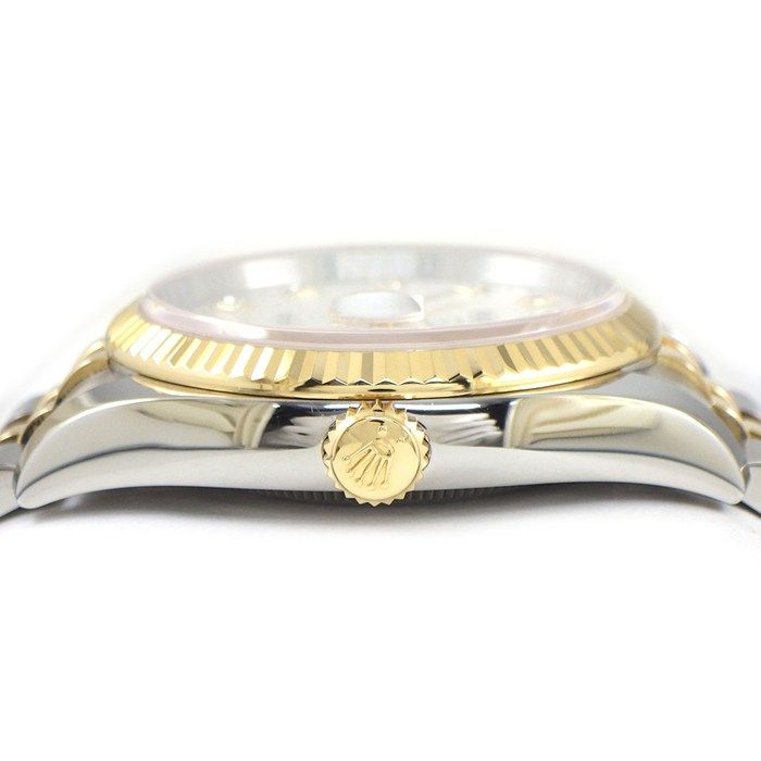 Rolex Watch Datejust Roulett 10 Points Diamond Index Silver Computer Dia Date — view 2