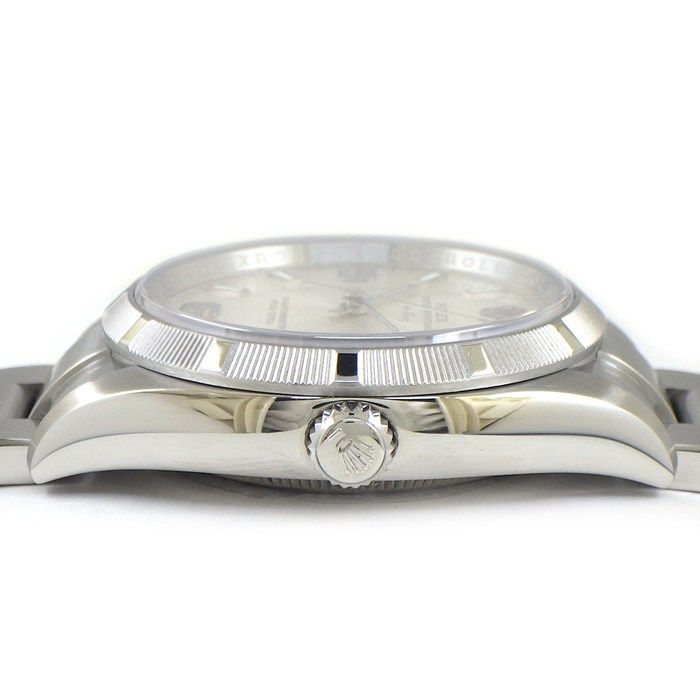Rolex Watch Air King No Roulett Sunray Silver Dial Luminous Index Hand SS — view 2