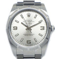 Rolex Watch Air King No Roulett Sunray Silver Dial Luminous Index Hand SS