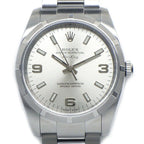 Rolex Watch Air King No Roulett Sunray Silver Dial Luminous Index Hand SS