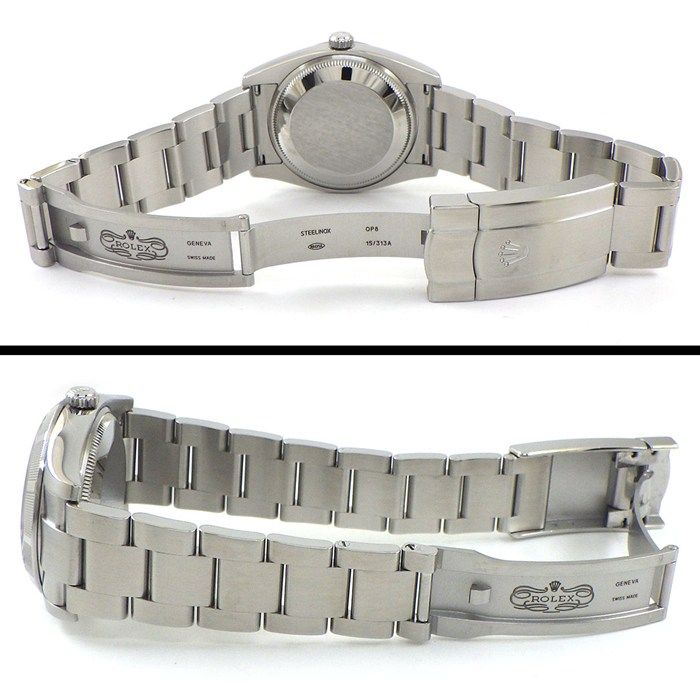 Rolex Watch Air King No Roulett Sunray Silver Dial Luminous Index Hand SS — view 3