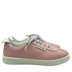Chanel Low Cut Sneakers CC Logo Canvas Pink — view 3