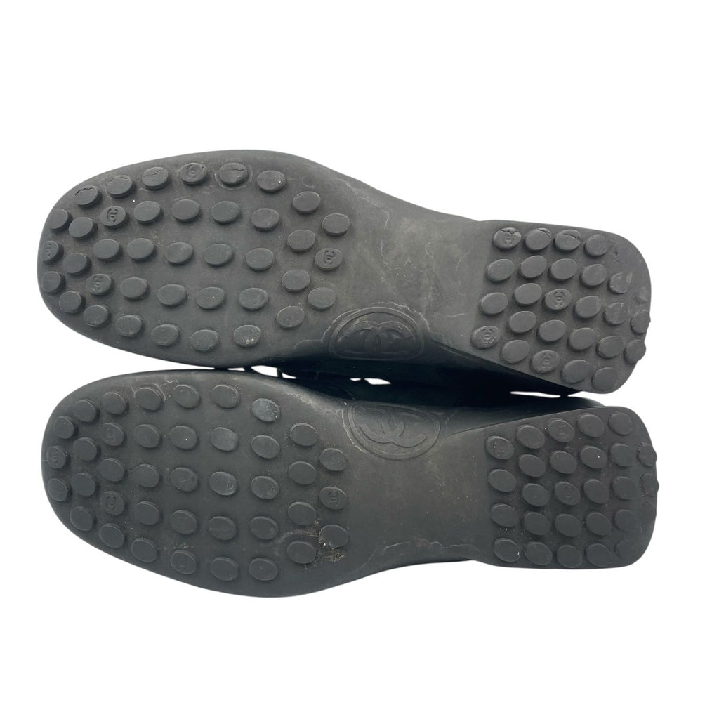 Chanel Sneakers Leather CC Logo Low Cut Black Suede Junk — view 9