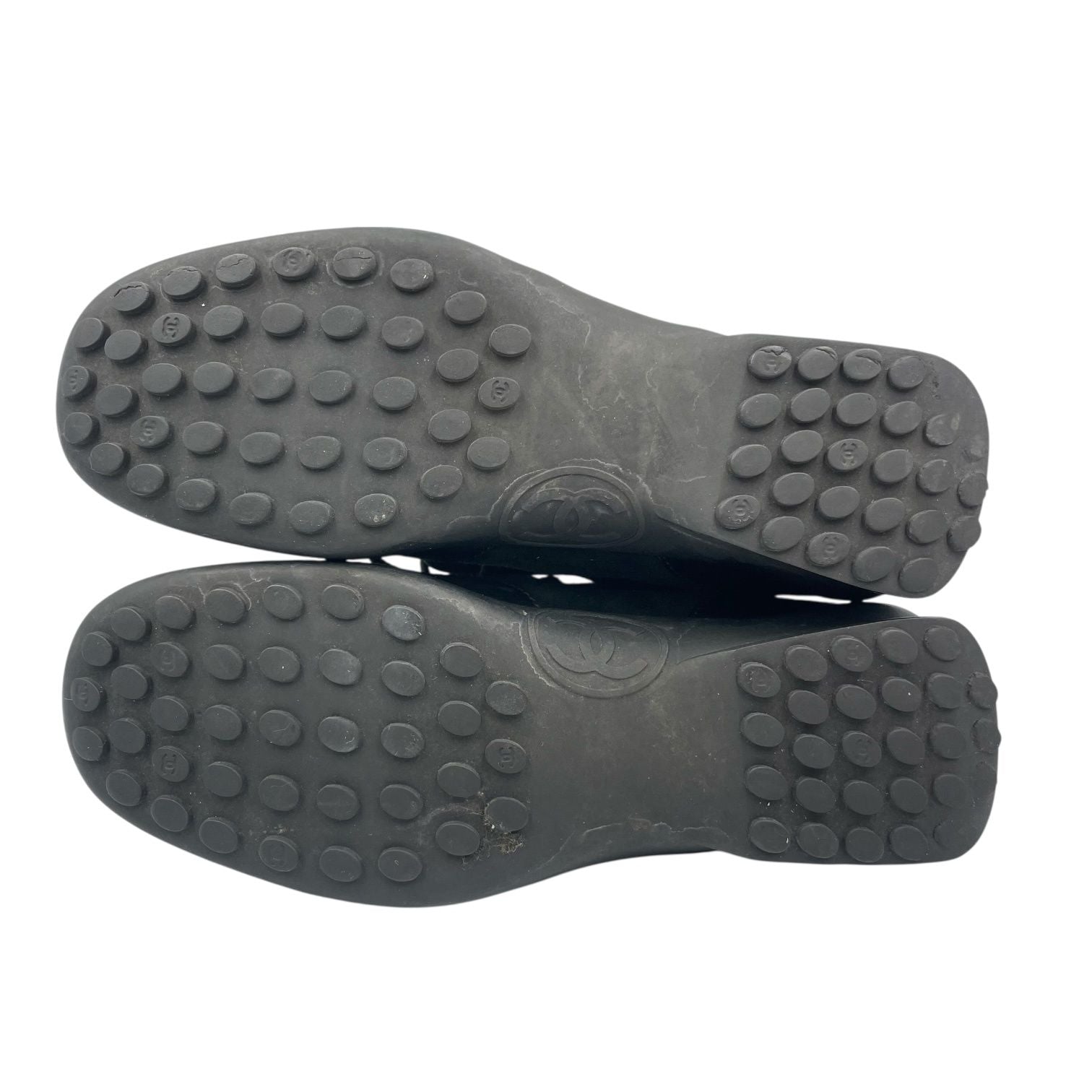 Chanel Sneakers Leather CC Logo Low Cut Black Suede Junk — view 9