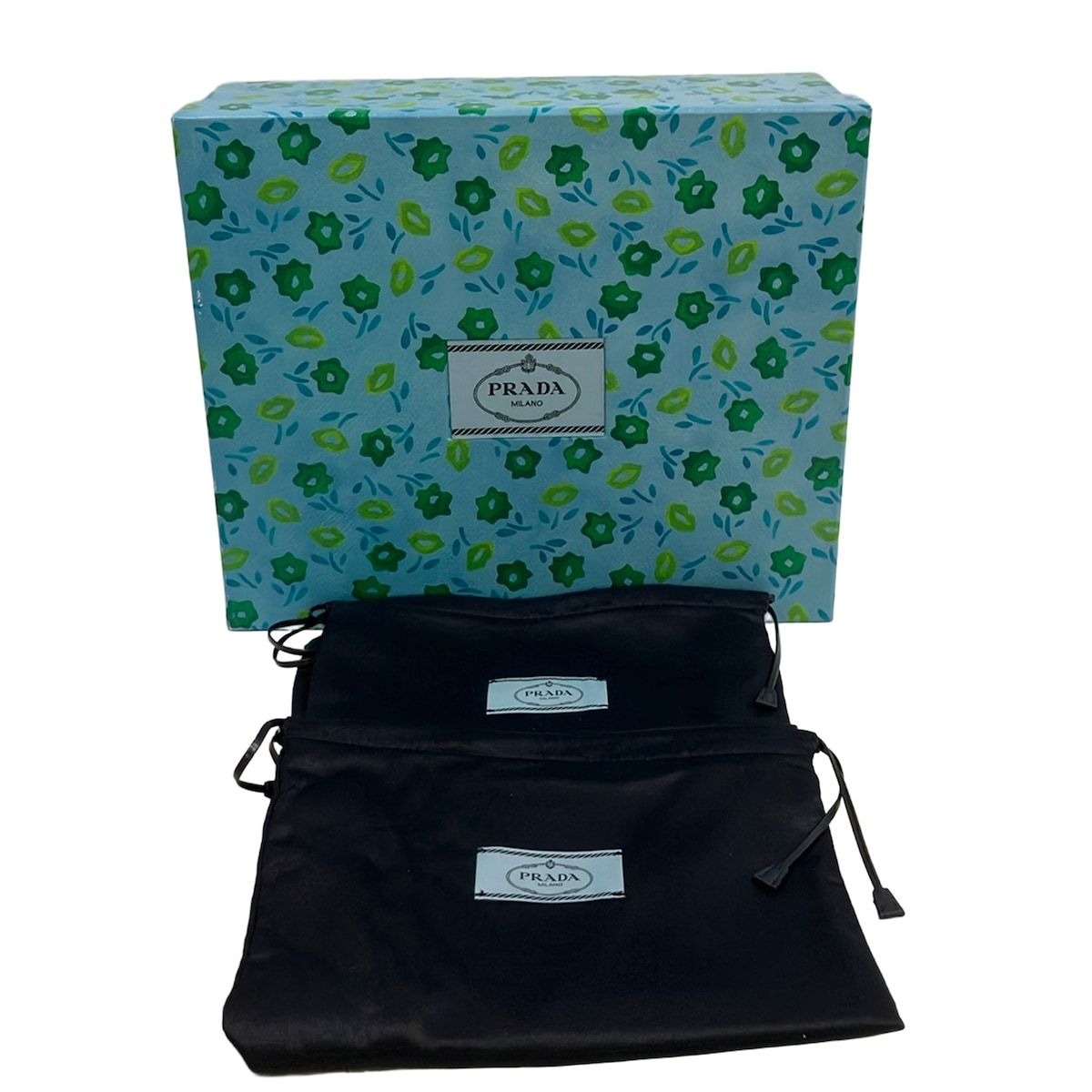 Prada Sandals Green Platform Strap Initial — view 6