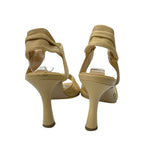 Chanel Sandals Leather CC Logo Beige — view 6