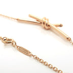 Tiffany & Co Knot Necklace 18k Pink Gold Polished 12058 — view 8