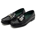 Gucci Loafers Horsebit Patent Leather Black