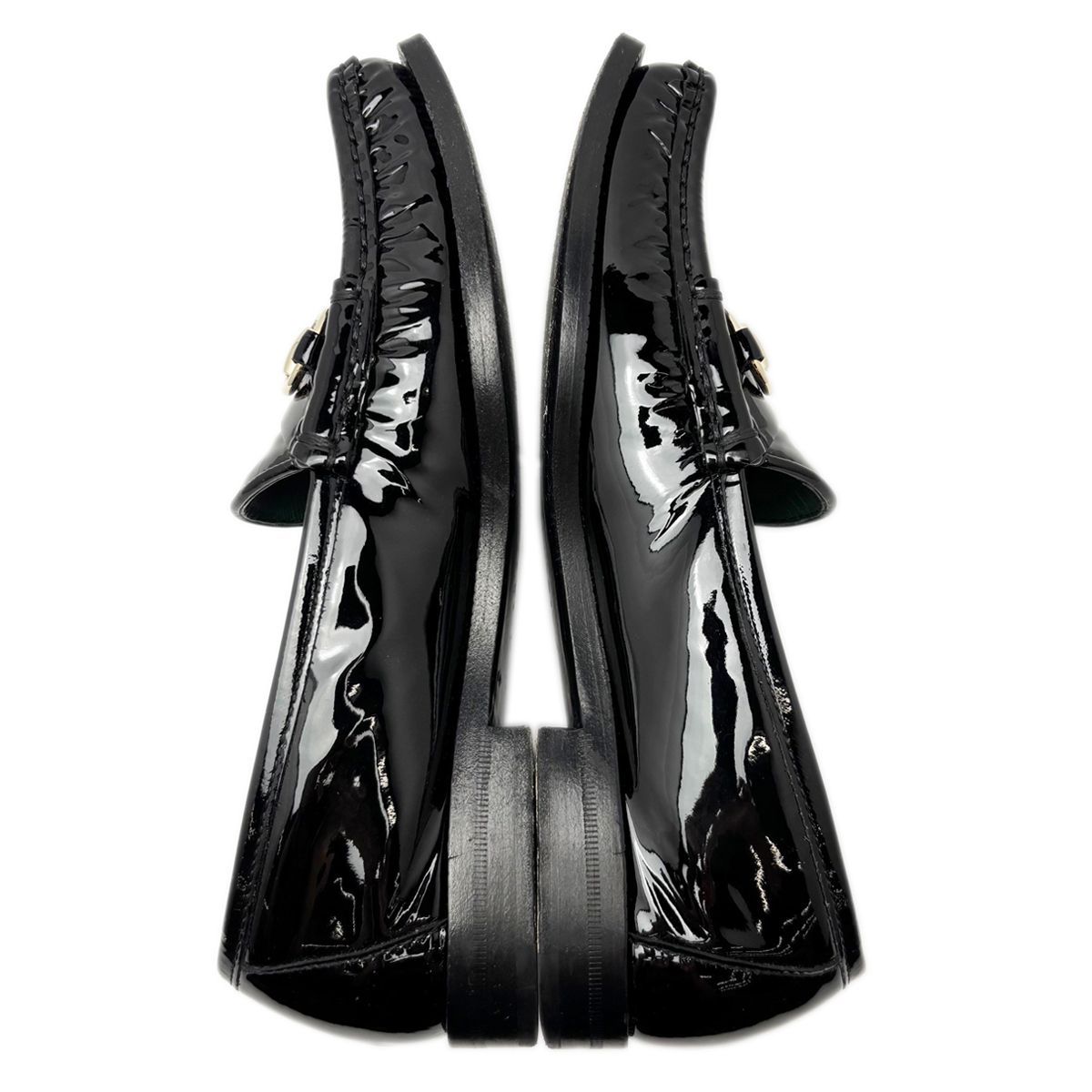 Gucci Loafers Horsebit Patent Leather Black — view 6