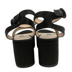 Prada Sandals 37 Black Platform Strap — view 3