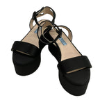 Prada Sandals 37 Black Platform Strap — view 2