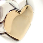 Tiffany & Co Heart Puzzle Necklace 925 750 Silver 18k Yellow Gold Yg Combination — view 6