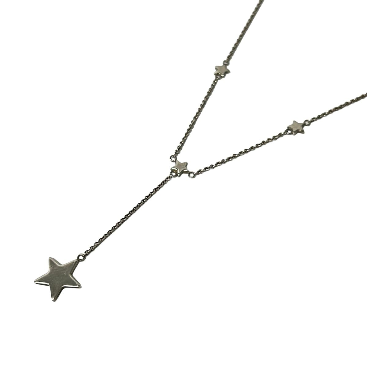 Tiffany & Co Necklace Star Link Diamond Silver 0.07 Carat — view 3