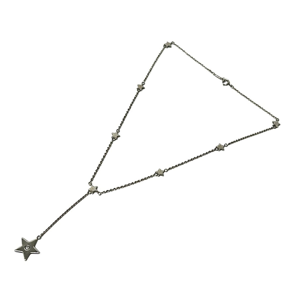 Tiffany & Co Necklace Star Link Diamond Silver 0.07 Carat — view 2