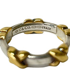 Tiffany & Co Ring Signature 18k Yellow Gold Silver — view 5