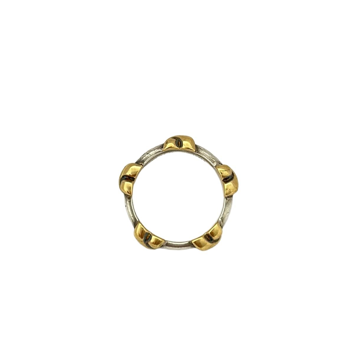 Tiffany & Co Ring Signature 18k Yellow Gold Silver — view 4