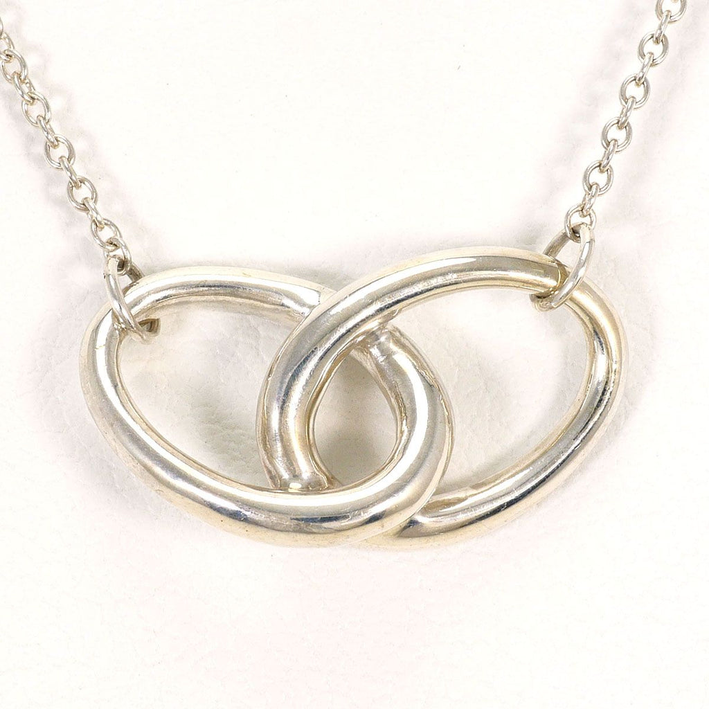 Tiffany & Co Double Loop 925 Sterling Silver Necklace 45 cm
