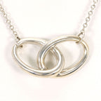 Tiffany & Co Double Loop 925 Sterling Silver Necklace 45 cm