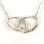 Tiffany & Co Double Loop 925 Sterling Silver Necklace 45 cm — view 3