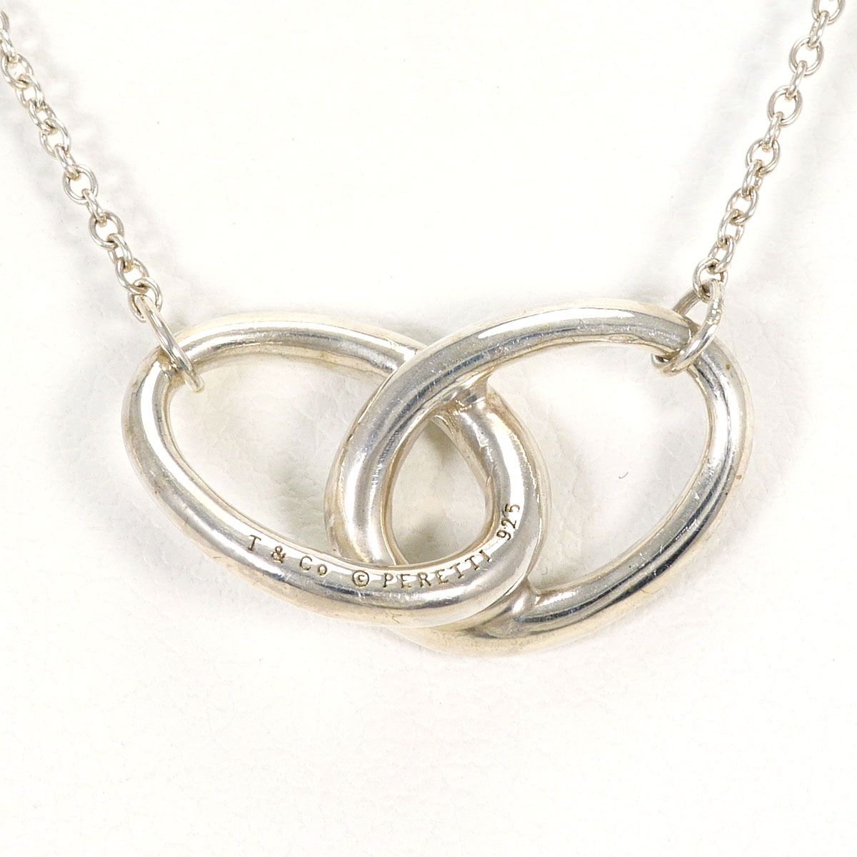 Tiffany & Co Double Loop 925 Sterling Silver Necklace 45 cm — view 3