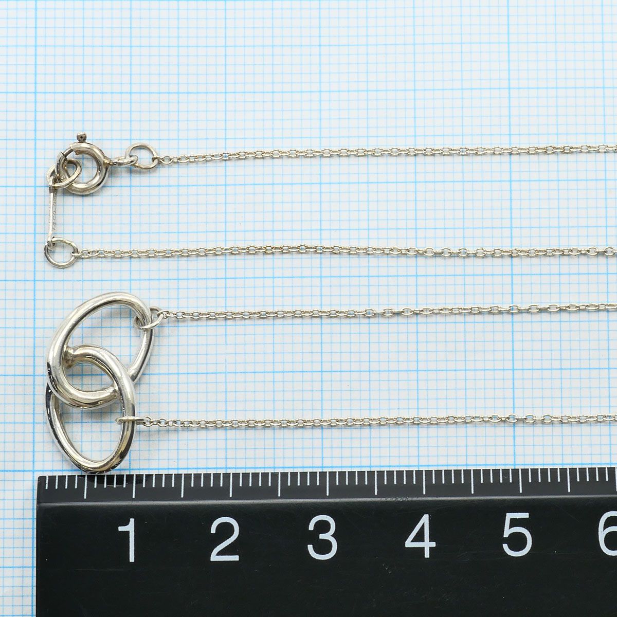 Tiffany & Co Double Loop 925 Sterling Silver Necklace 45 cm — view 5
