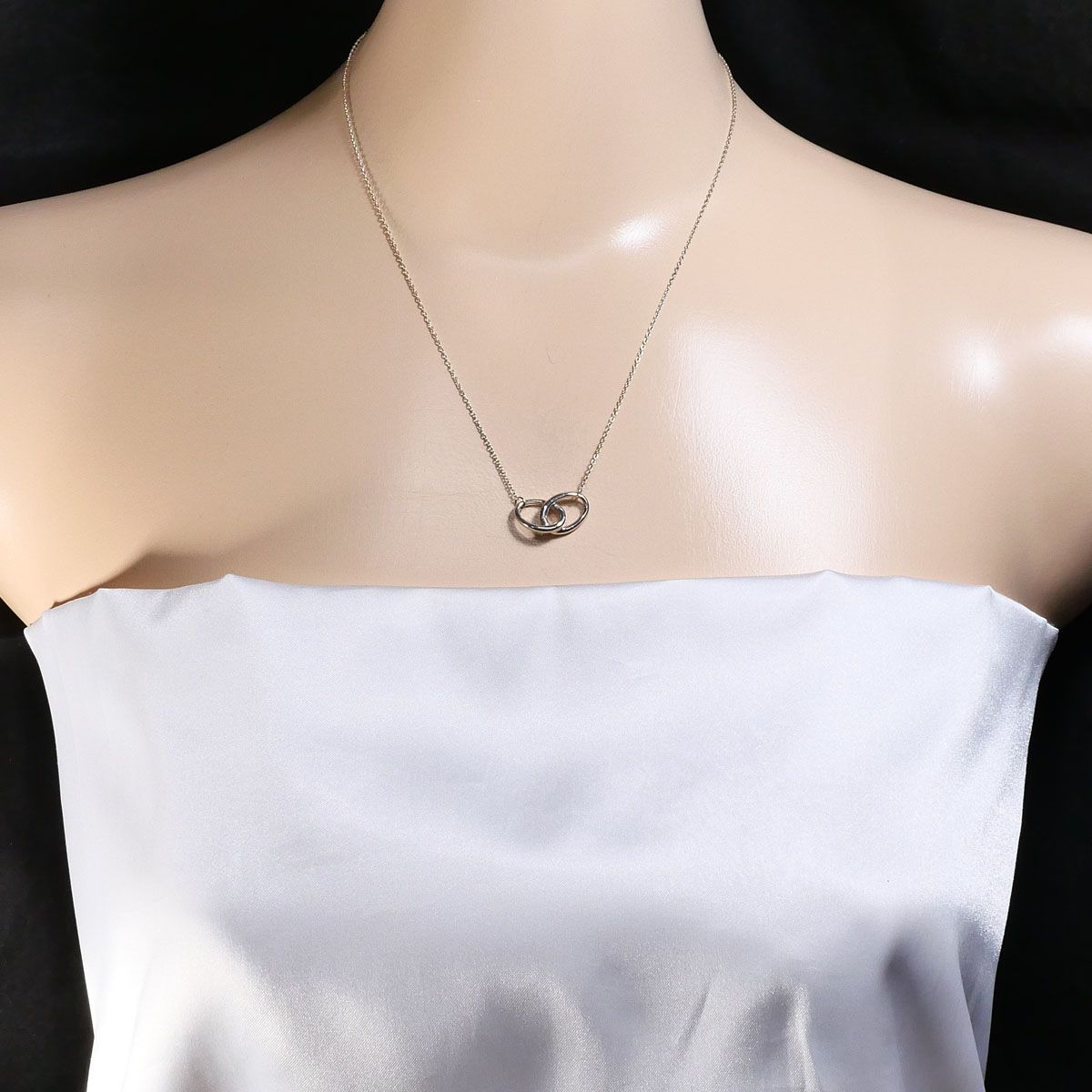 Tiffany & Co Double Loop 925 Sterling Silver Necklace 45 cm — view 6