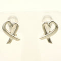 Tiffany & Co Loving Heart 925 Sterling Silver Earrings Clip on
