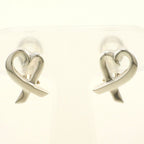 Tiffany & Co Loving Heart 925 Sterling Silver Earrings Clip on