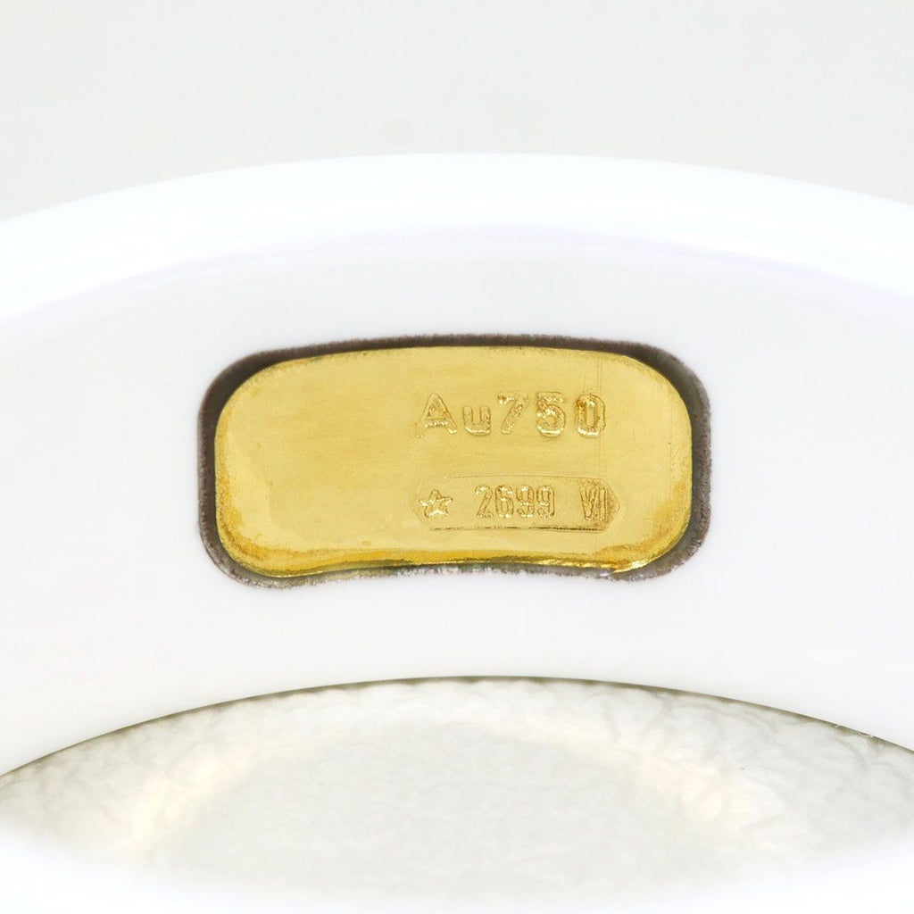Gucci Icon 18k Yellow Gold Ceramic Ring — view 5
