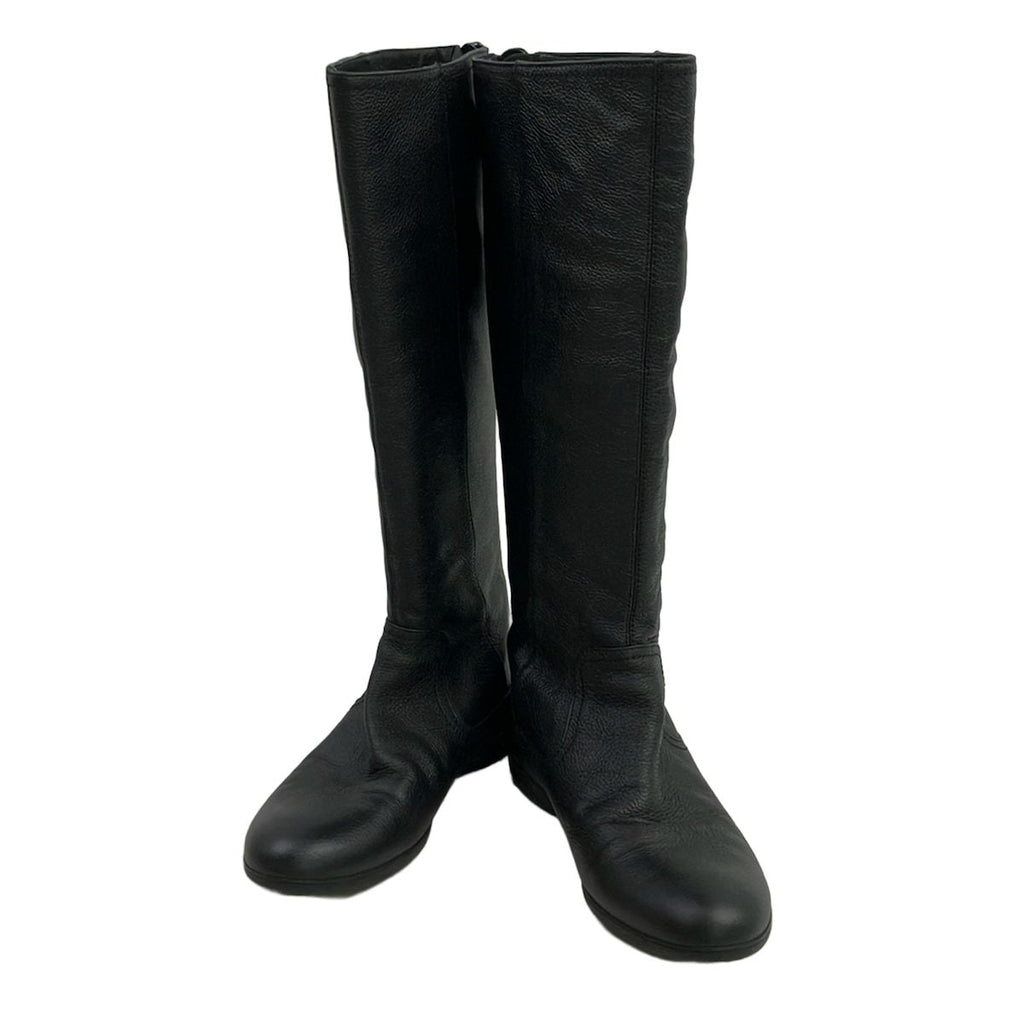 Gucci Long Boots 35.5 Black Sherry Leather — view 2