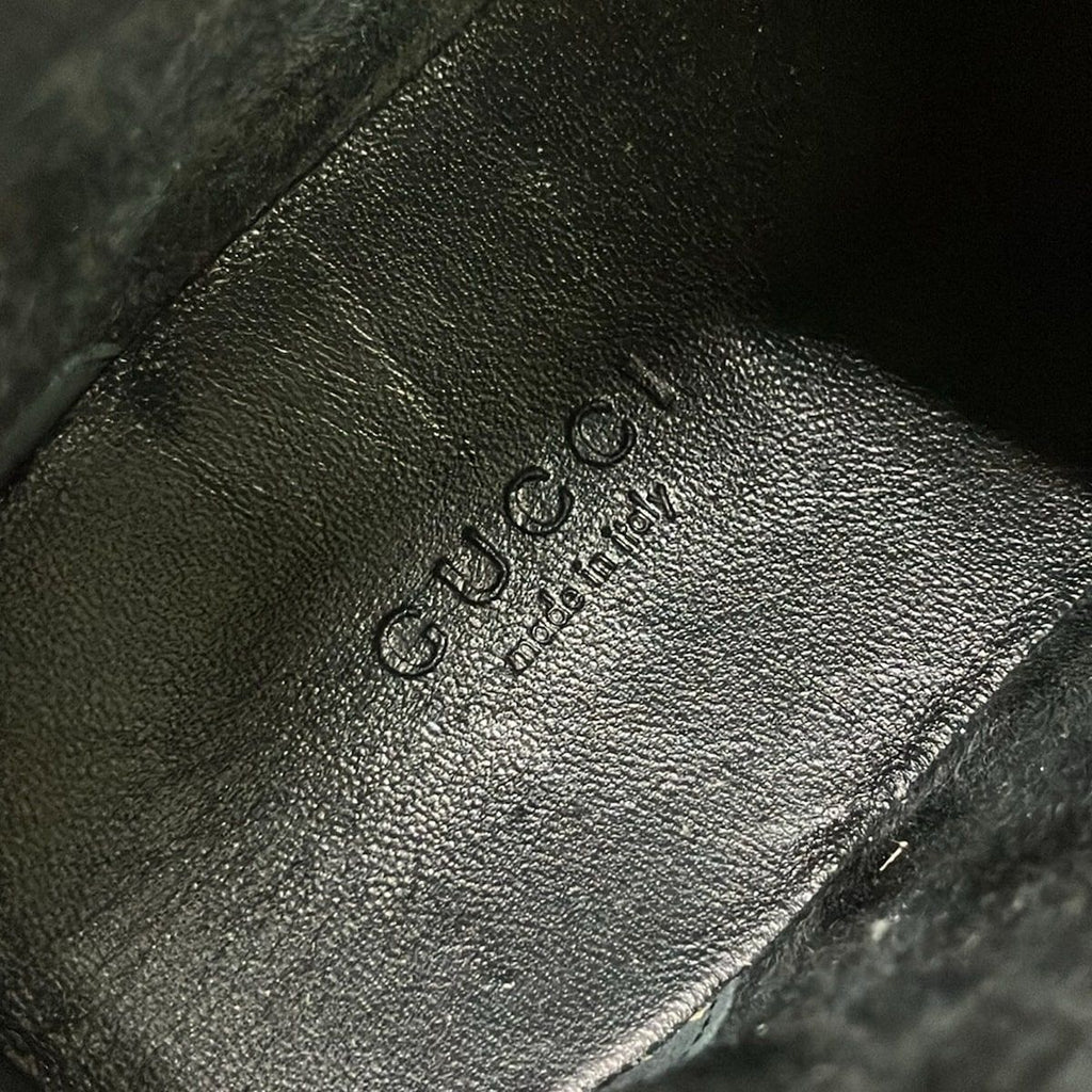 Gucci Long Boots 35.5 Black Sherry Leather — view 6